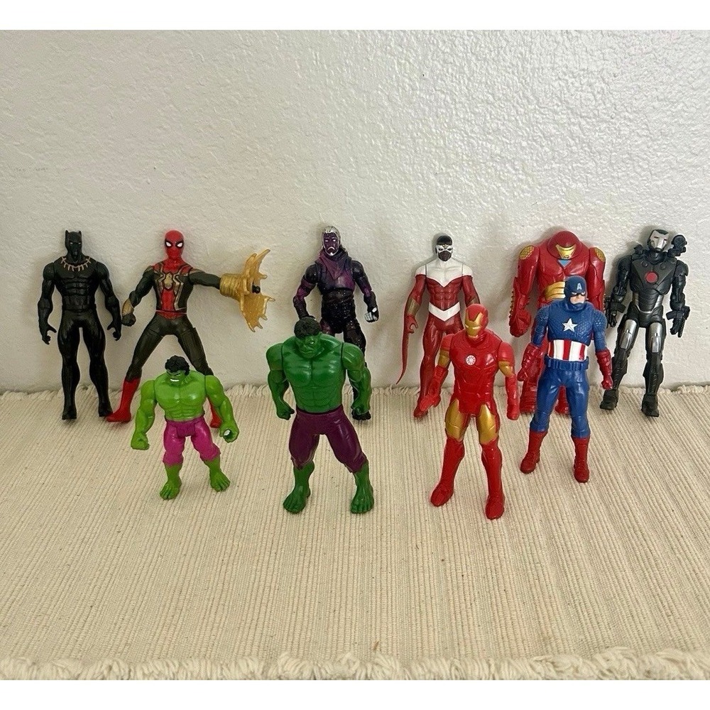 Marvel Comic Book Super Heroes Mixed Lot Of 11 6" Inch Action Figures